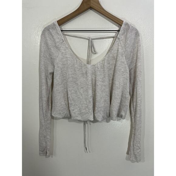 Ballet Bella Crop Top XS Minimalist Lounge Athleisure Boho Coastal Y2K Casual - Picture 1 of 15